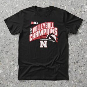 Nebraska Cornhuskers volleyball Big Ten Volleyball Champions T-Shirt